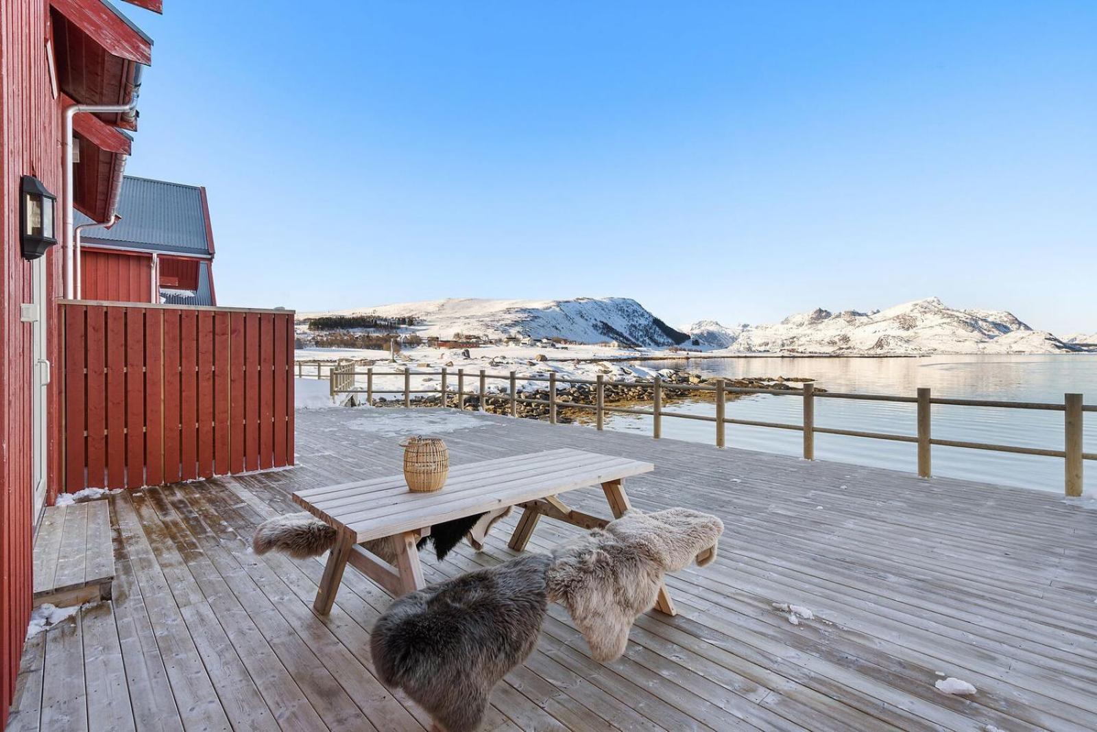 Nappstraumen Seafront Cabin, Lilleeid 68 Gravdal  Екстер'єр фото