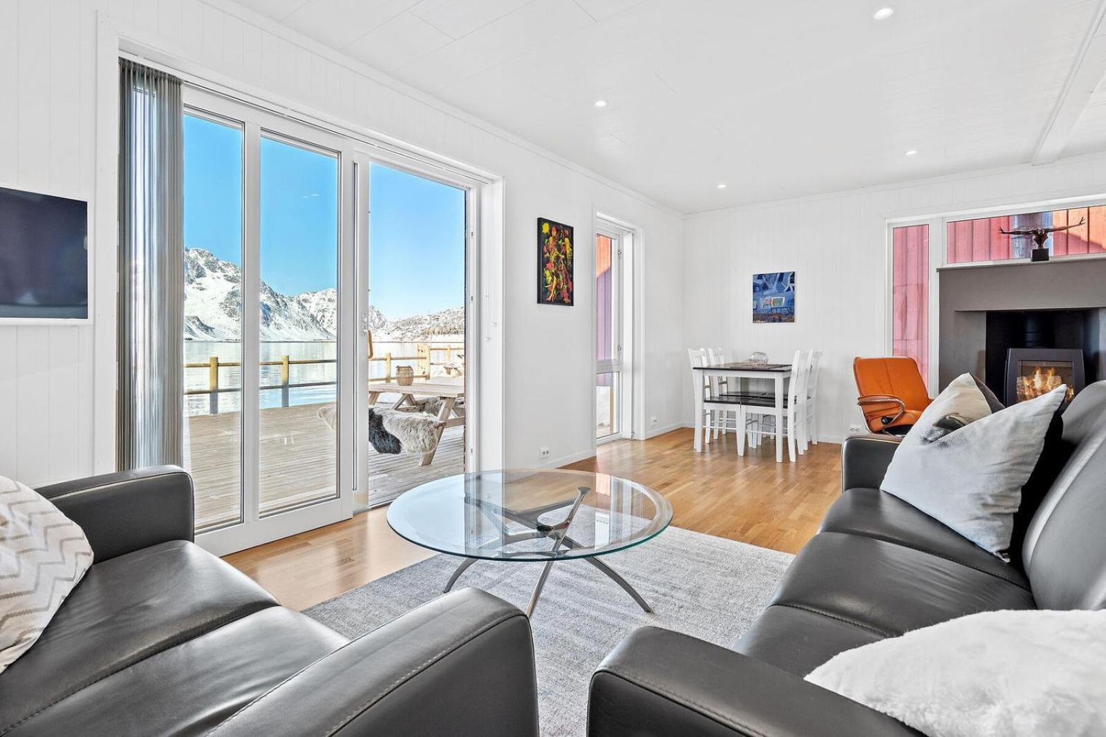 Nappstraumen Seafront Cabin, Lilleeid 68 Gravdal  Екстер'єр фото